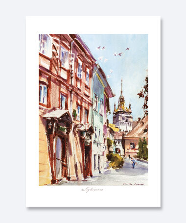 Acuarela Sighisoara (II)